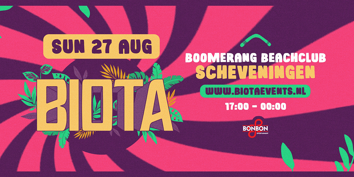 Biota | 27 aug | Boomerang Scheveningen