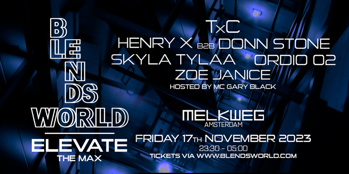 Banner Blends World | 17 November | Melkweg Amsterdam