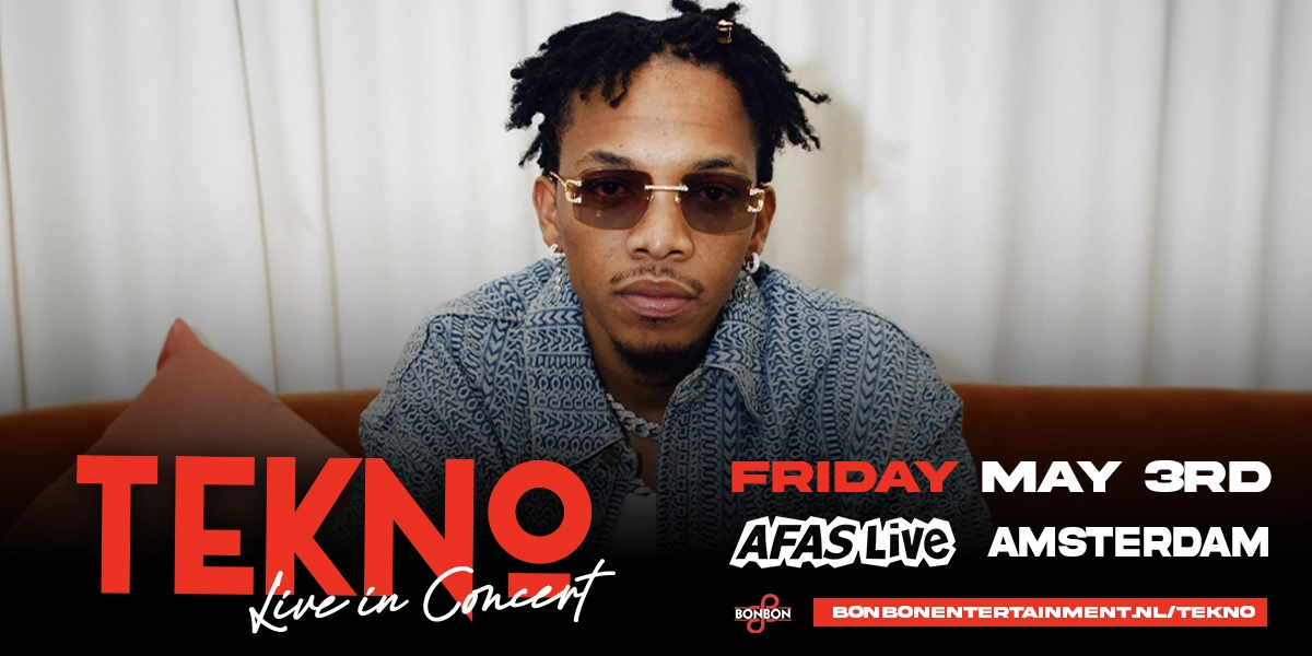 Tekno | Afas Live Amsterdam | Vrijdag 3 Mei