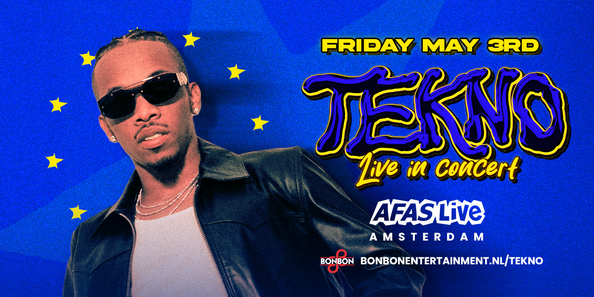 Tekno | Afas Live Amsterdam | Vrijdag 3 Mei